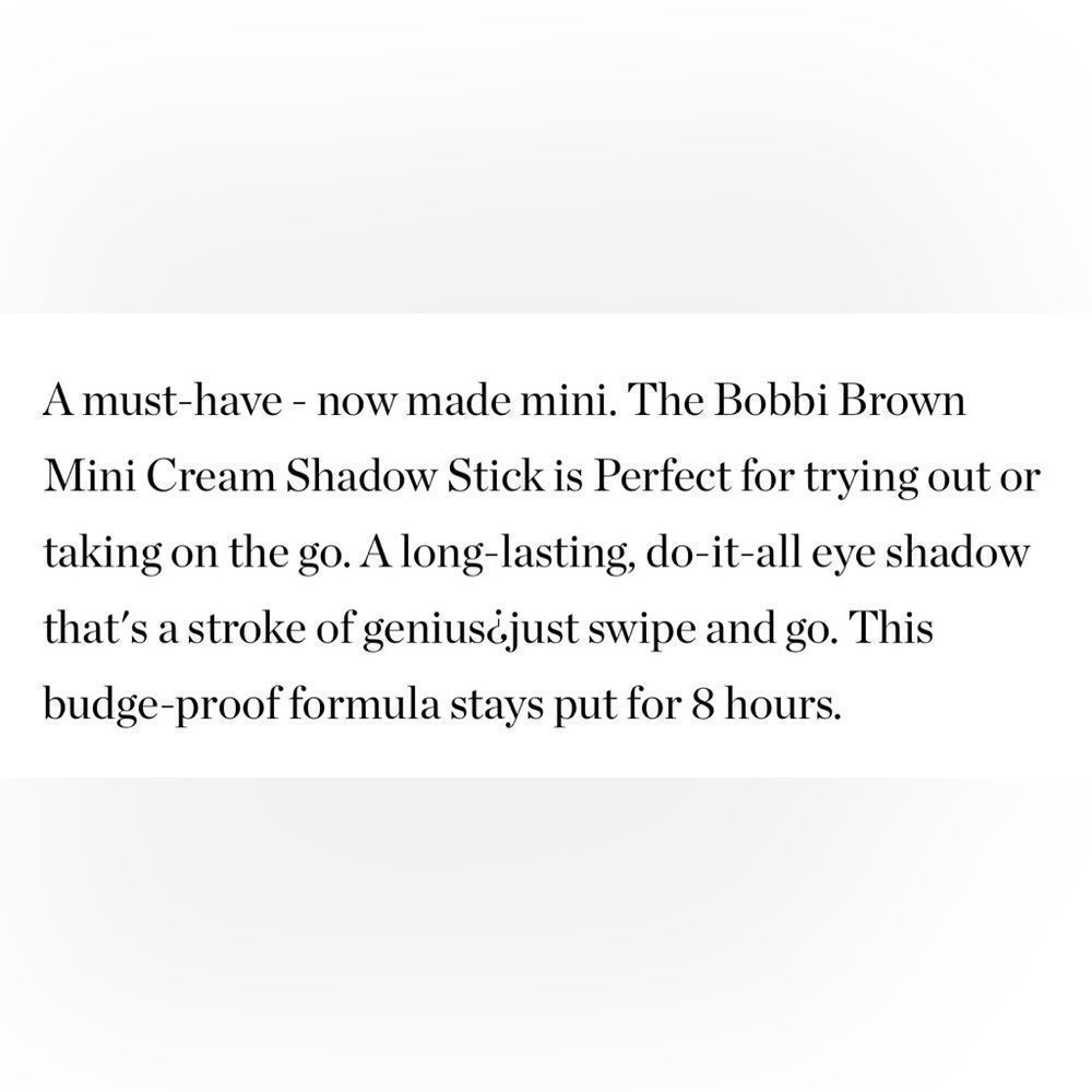 $14❤️‍🔥 LAST 1! Bobbi Brown Long Wear Cream Shadow Stick Mini GOLDEN BRONZE NEW - Picture 4 of 5